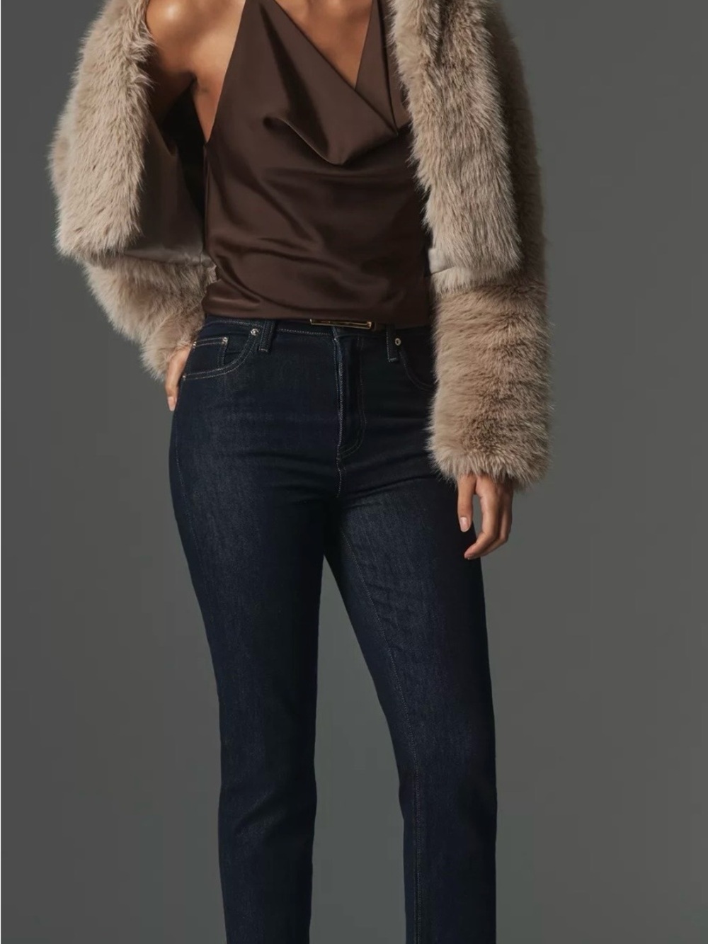 pistola Dark Indigo High-Rise Slim Jeans